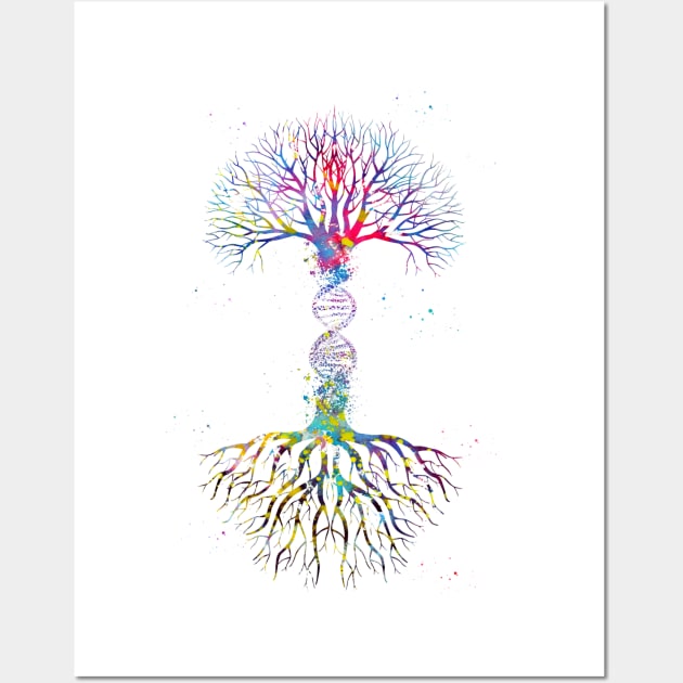 DNA Tree Wall Art by erzebeth